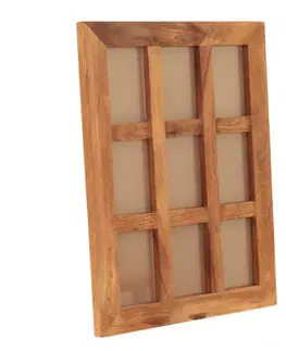 Fotorámček Kali pre 9 foto indický masív palisander
