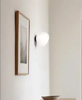 Nástenná lampa STONES inšpirovaná kameňom - biele tienidlo 20 cm v japonskom štýle - štýlová nástenná lampa do spálne E27
