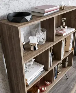 Knižnica Mistico - Walnut