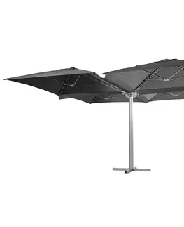 DEOKORK Slnečníkovej set QUATRO 2x2 m (antracit)