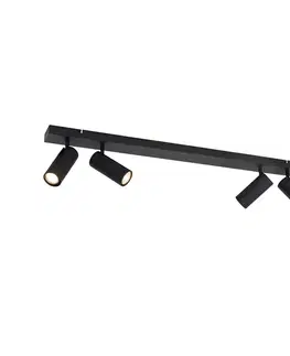 Inteligentný stropný reflektor čierny 4-svetelný nastaviteľný vrátane 4 Wifi GU10 50mm - Renna