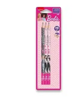 Bezdrevné grafitové ceruzky MAPED Barbie 6 ks