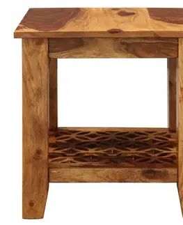Odkladací stolík Mira 45x45x45 indický masív palisander