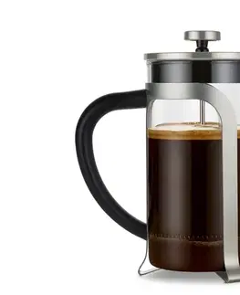 Kanvica french press 800 ml, 6 šálok, strieborná