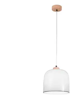 Kolarz A1352.31.Gr - Luster na lanku NONNA 1xE27/60W/230V dub/biela/šedá A1352.31,Gr