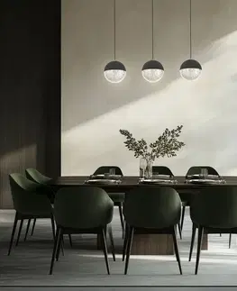 Závesná lampa čierna LED páska 5W Furni