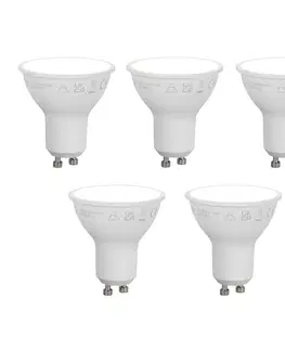 Sada 5 inteligentných stmievateľných LED žiaroviek GU10 50mm Opálová 7W 630 lm 4000K