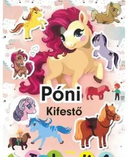 Póni kifestő - matricákkal