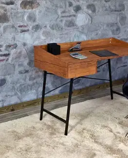 Písací stôl so zásuvkou Dekorhome