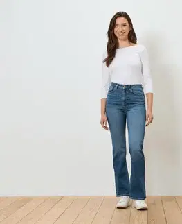 Bootcut džínsy – strih »Lou«, modré