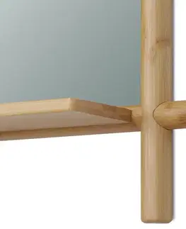 Nástenné zrkadlo B027 NAT, bambus