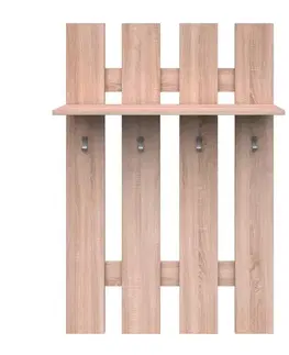 KONDELA Topty Typ 29 80 vešiakový panel dub sonoma