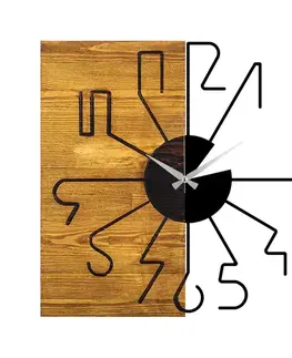 Dekoratívne drevené nástenné hodiny Wooden Clock 29