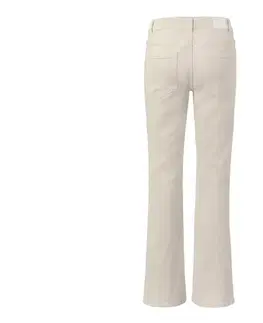 Bootcut džínsky – strih »Lou«, krémovobiele
