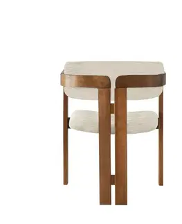 Jedálenská stolička CO Light Grey and Walnut