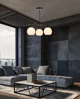 Závesná lampa Caldera 3x60W E27 tienidlo biele