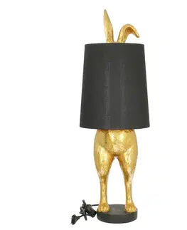 Dekoria Stolová lampa Gold Rabit 74cm, 24 x 24 x 74 cm