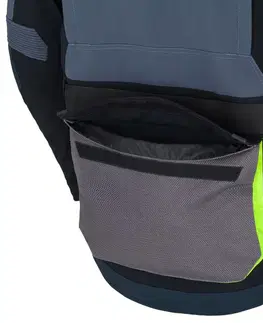 W-TEC Modock bunda čierno-modro-fluo žltá - 3XL