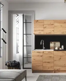 Artstolk Kuchynská linka MELA II | dub artisan 2,4 m