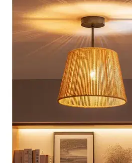 BRILAGI - LED prisadený luster CERIA BOHO 1xE27/60W/230V pr. 28 cm čierna/hnedá BG3989+EG781111