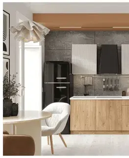 Artstolk Kuchynská linka SOFIA C | dub cremona/béžová 260 cm Prevedenie: s pracovnou doskou