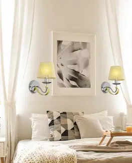 Nástenná lampa s chrómovým/zlatým tienidlom E14 40W Diva