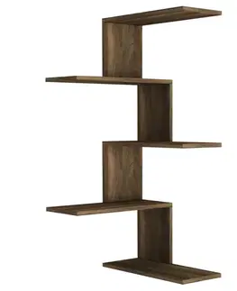 Nástenná polica Caniko - Walnut