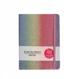 Dúhový glitrový blok, 14,2 cm × 19,5 cm
