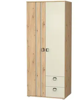 Skriňa 2D2S Camari dub Artisan/Casmhere