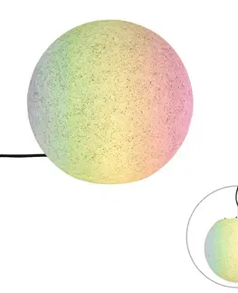 Inteligentná vonkajšia lampa sivá 35 cm IP44 vrátane Wifi A60 - Nura
