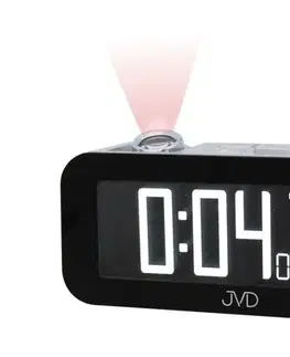 Rádiom riadený svietiaci budík s projekciou JVD RB93, 16cm