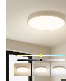 BRILAGI - LED stmievateľné svietidlo POOL SMART LED/48W/230V priemer 40 cm Wi-Fi Tuya béžové + diaľkový ovládač BRI332