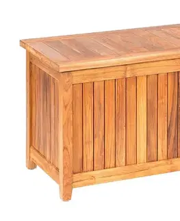 DEOKORK Teakový box LEONARDO 120 × 55 × 61 cm