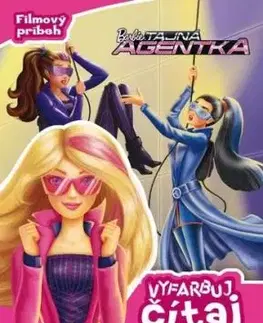 Barbie Tajná agentka - vyfarbuj, čítaj, nalepuj