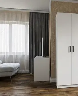 EASY 3D šatníková skriňa, biela