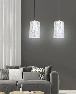 Závesná lampa 2xE27 48cm biela VISTA