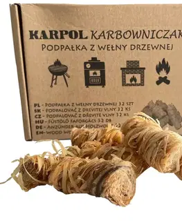 Podpaľovač z drevitej vlny 32 ks