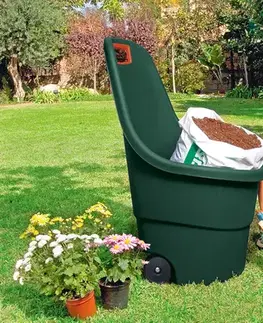 KETER Vozík CASUAL 55 L | zelená/oranžová