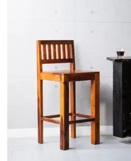 Stolička barová indický masív palisander