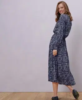 Midišaty s kvetinovou potlačou