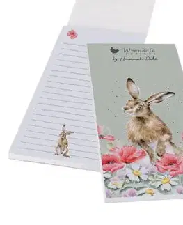 Nákupný zoznam s magnetom "Field of Flowers" Wrendale Designs – zajac
