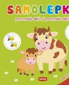Samolepky pro malé děti / Samolepky pre malé deti - zelený sešit / zelený zošit