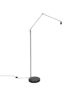 Moderná stojaca lampa oceľ nastaviteľná - Editor
