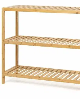 Kúpeľňová polica WABISABI RACK 3, bambusová