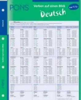 PONS Auf einen Blick Verben Deutsch/folia