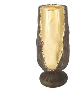 Eurolamp Svietnik 25x11 cm zlatý/hnedý 752-25047