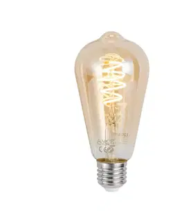Inteligentná stmievateľná LED žiarovka E27 ST64 jantárová 4,9W 320 lm 2500K Zigbee