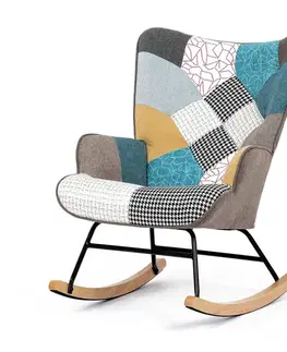 Hojdacie kreslo PW2, patchwork