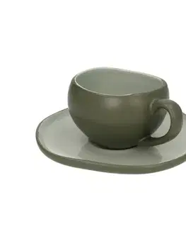 Dekoria Šálka na espresso Eucalipto, 9 x 6,5 x 5 cm