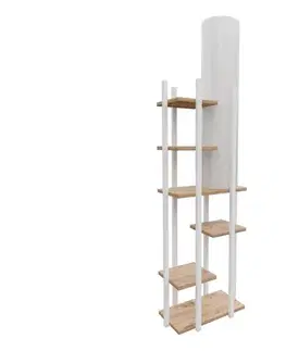 Stojacia lampa s poličkami VOGUE 1xE27/40W/230V 160 cm biela 390FLH2156